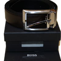 Hugo Boss Wendegürtel zum selberkürzem ODOLFO Farbe braun/schwarz 003 Hugo Boss Wendegürtel zum selberkürzem ODOLFO Farbe braun/schwarz 003