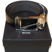 Hugo Boss Wendegürtel zum selberkürzen OGIRIO Farbe schwarz/grau 003 Hugo Boss Wendegürtel zum selberkürzen OGIRIO Farbe schwarz/grau 003