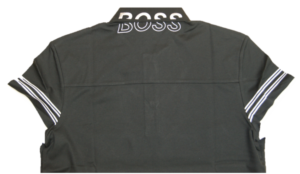 BOSS Poloshirt PAULE 1mit Streifen-Dessin an den Ärmeln  schwarz 001
