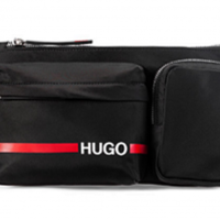 HUGO Gürteltasche Record RL_Bumbag aus Nylon-Gabardine mit Logo-Print HUGO Gürteltasche Record RL_Bumbag aus Nylon-Gabardine mit Logo-Print