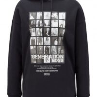 HUGO BOSS Kapuzen-Sweatshirt C_Eyda aus Baumwoll-Mix mit Print aus der Kollektion HUGO BOSS Kapuzen-Sweatshirt C_Eyda aus Baumwoll-Mix mit Print aus der Kollektion