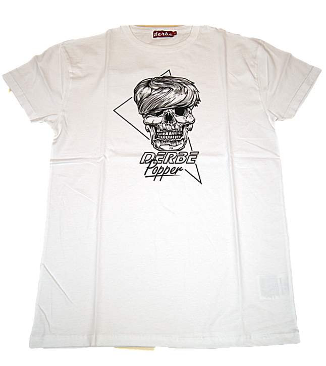 DERBE Herren T-Shirt DERBE POPPER Farbe weiss DERBE Herren T-Shirt DERBE POPPER Farbe weiss