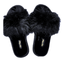 FLIP FLOP ORIGINALS Hausschuhe hairy*pool schwarz FLIP FLOP ORIGINALS Hausschuhe hairy*pool schwarz
