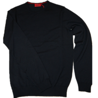 HUGO Pullover aus Extrafeiner Merinowolle SAN PAOLO 2 Farbe schwarz 001