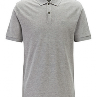 BOSS Regular-Fit Poloshirt PALLAS aus feinem Piqué grau 041 BOSS Regular-Fit Poloshirt PALLAS aus feinem Piqué grau 041