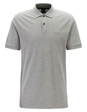 BOSS Regular-Fit Poloshirt PALLAS aus feinem Piqué grau 041