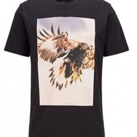 HUGO BOSS T-Shirt TOMIO 4 mit PVC-freiem Foto-Print schwarz 002