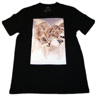 HUGO BOSS T-Shirt TOMIO 4 WÖLFE mit PVC-freiem Foto-Print schwarz 001