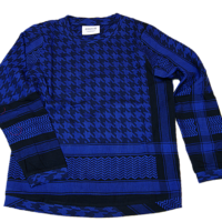 CECILIE COPENHAGEN Damen SHIRT O LONG SLEEVES mit Kufiaymuster lila 296