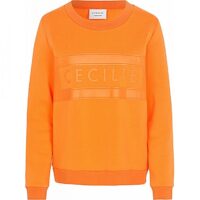 CECILIE COPENHAGEN Rundhals Sweatshirt MANILA mit CECILIE Logo Farbe mandarin 289 CECILIE COPENHAGEN Rundhals Sweatshirt MANILA mit CECILIE Logo Farbe mandarin 289