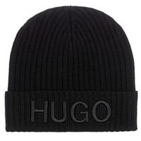 HUGO Wollmütze Unisex-X 565-2 mit Hugo-Logo in schwarz Farbe schwarz 001 HUGO Wollmütze Unisex-X 565-2 mit Hugo-Logo in schwarz Farbe schwarz 001