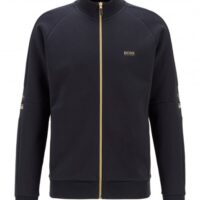 HUGO BOSS Sweatjacke  Skaz 1 aus zweiseitigem Gewebe dunkelblau 402