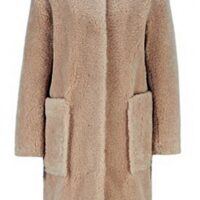 HUGO BOSS Langer Relaxed-Fit Teddy-Mantel C_Cetedy mit Stehkragen hellbeige 277 HUGO BOSS Langer Relaxed-Fit Teddy-Mantel C_Cetedy mit Stehkragen hellbeige 277