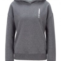 HUGO BOSS Kapuzen-Sweatshirt Eriva1 aus Baumwoll-Mix mit Logo-Print Farbe grau 017 HUGO BOSS Kapuzen-Sweatshirt Eriva1 aus Baumwoll-Mix mit Logo-Print Farbe grau 017