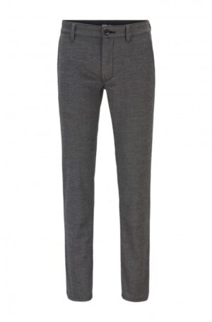 HUGO BOSS Slim-Fit Chino aus gebürstetem, elastischem Baumwoll-Mix Farbe grau 034