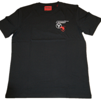 HUGO MEN Unisex-Shirt DULIP_LP4 aus Baumwoll-Jersey mit Grafik aus der Kollektion LIAM PAYNE schwarz 001