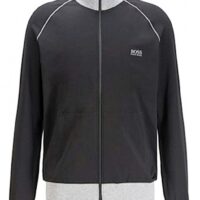 HUGO BOSS Regular-Fit Loungewear-Jacke Mix&Match Jacket Z aus elastischer Baumwolle  dunkelblau 409