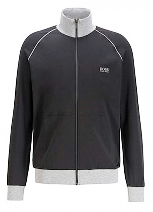 HUGO BOSS Regular-Fit Loungewear-Jacke Mix&Match Jacket Z aus elastischer Baumwolle  dunkelblau 409 HUGO BOSS Regular-Fit Loungewear-Jacke Mix&Match Jacket Z aus elastischer Baumwolle  dunkelblau 409