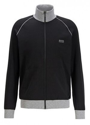 HUGO BOSS Regular-Fit Loungewear-Jacke Mix&Match Jacket Z aus elastischer Baumwolle schwarz 001