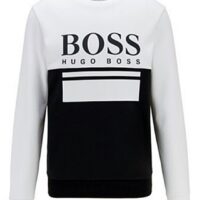 HUGO BOSS Pullover Salbo 1 mit Logo-Print Farbe schwarz 001