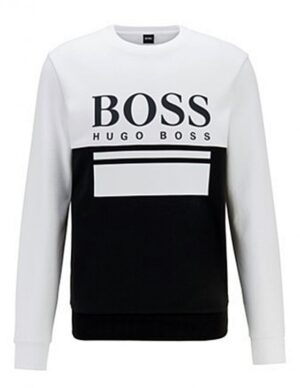 HUGO BOSS Pullover Salbo 1 mit Logo-Print Farbe schwarz 001