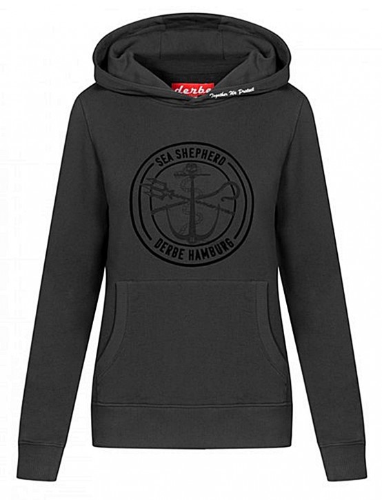 DERBE Sea Shepherd Kapuzensweat Shirt JF_Zope GOTS black DERBE Sea Shepherd Kapuzensweat Shirt JF_Zope GOTS black