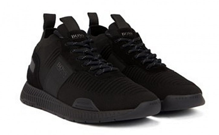 HUGO BOSS Hybrid-Sneakers Titanium_Runn_knst im Laufschuh-Stil mit Stricksocken HUGO BOSS Hybrid-Sneakers Titanium_Runn_knst im Laufschuh-Stil mit Stricksocken