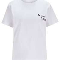 HUGO BOSS T-Shirt C_Eyou aus Supima-Baumwolle mit Slogan weiss 100