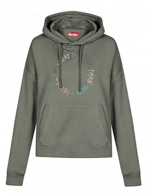 DERBE Damen Sweat Shirt my sweat is better than yours W-05-SWTHD-2000-FA light olive