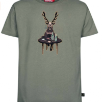 Derbe Wild Hirsch Herren T-Shirt Farbe light oliv 055 Derbe Wild Hirsch Herren T-Shirt Farbe light oliv 055