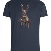 Derbe Wild Hirsch Herren T-Shirt Navy Dunkelblau Derbe Wild Hirsch Herren T-Shirt Navy Dunkelblau