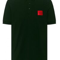 HUGO Poloshirt Dereso212 aus Baumwoll-Piqué mit Logo-Aufnäher schwarz 001