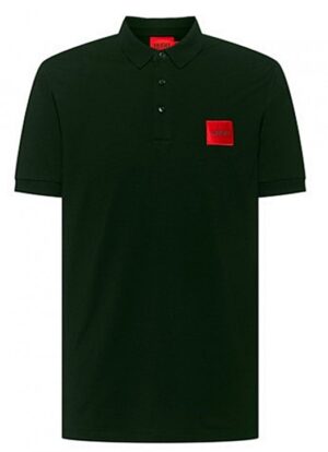 HUGO Poloshirt Dereso212 aus Baumwoll-Piqué mit Logo-Aufnäher schwarz 001