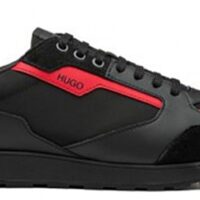 HUGO Icelin_Runn_nypu  Sneakers im Retro-Look mit Veloursleder- und Mesh-Details