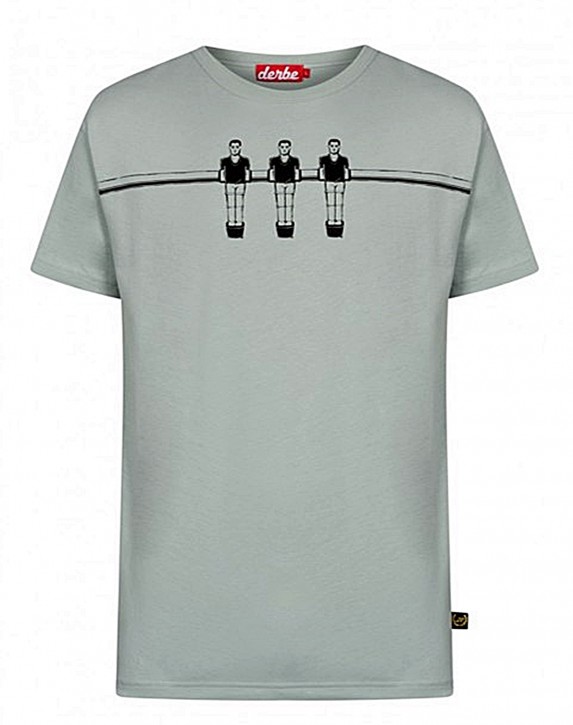 DERBE Herren T-Shirt  Kicker Boys Herren T-Shirt Quarry grau ohne Kurbeln 9994 DERBE Herren T-Shirt  Kicker Boys Herren T-Shirt Quarry grau ohne Kurbeln 9994