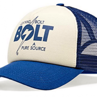 LIGHTNING BOLT Lightning Bolt A Pure Source Trucker Cap true blue
