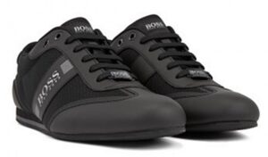 Hugo Boss Lowtop Sneakers Lighter_Lowp_mxme aus Mesh und gummiertem Stoff schwarz 001