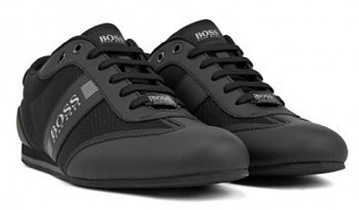 Hugo Boss Lowtop Sneakers Lighter_Lowp_mxme aus Mesh und gummiertem Stoff schwarz 001 Hugo Boss Lowtop Sneakers Lighter_Lowp_mxme aus Mesh und gummiertem Stoff schwarz 001