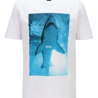 HUGO BOSS T-Shirt TNoah 1aus Baumwoll-Jersey mit Unterwasser-Print