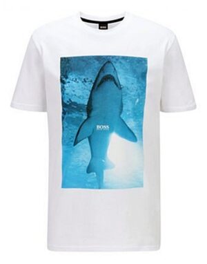 HUGO BOSS T-Shirt TNoah 1aus Baumwoll-Jersey mit Unterwasser-Print