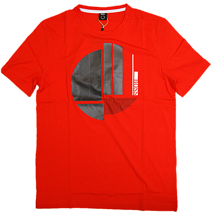 HUGO BOSS  T-Shirt  TEE 1aus reiner Baumwolle mit Rundhalsausschnitt und grafischem Artwork 618 HUGO BOSS  T-Shirt  TEE 1aus reiner Baumwolle mit Rundhalsausschnitt und grafischem Artwork 618