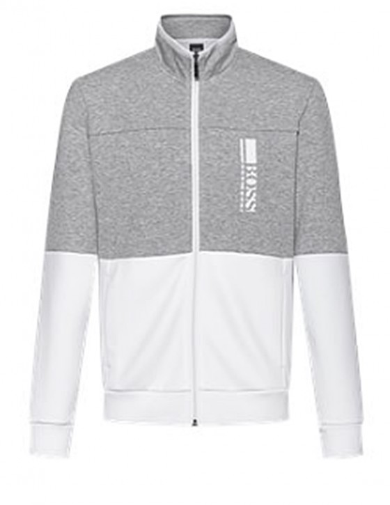 Hugo Boss Regular-Fit Sweatshirt Skaz 1 mit gesticktem Colour-Block-Logo 100 Hugo Boss Regular-Fit Sweatshirt Skaz 1 mit gesticktem Colour-Block-Logo 100