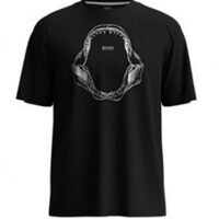 Hugo Boss Relaxed-Fit T-Shirt Tima 2 aus Pima-Baumwolle mit Haifischkiefer-Print