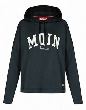 DERBE Damen Kapuzensweatshirt Favorite Hoody mit MOIN Logo navy