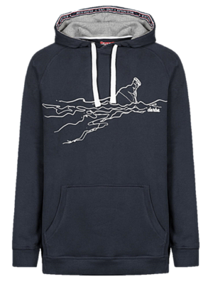 DERBE Herren Kapuzensweatshirt Flaschenpost navy