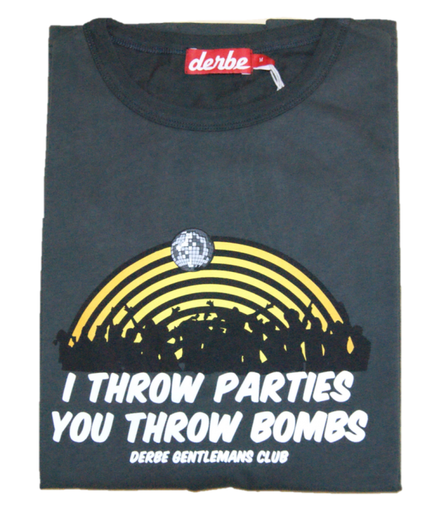 DERBE Herren T-Shirt I Throw Parties Boys Phantom Schwarz DERBE Herren T-Shirt I Throw Parties Boys Phantom Schwarz