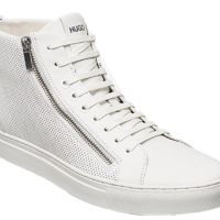 HUGO Hightop Sneakers Futurism_Hito_ltem1 aus Nappaleder mit seitlichen Reißverschlüssen  100