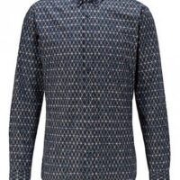 Hugo Boss Gemustertes Slim-Fit Hemd Mabsoot_1 aus elastischer Baumwoll-Popeline 404 Hugo Boss Gemustertes Slim-Fit Hemd Mabsoot_1 aus elastischer Baumwoll-Popeline 404
