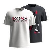 Hugo Boss Doppelpack Shirt T-Shirt 2 Pack 2 ein weißes & schwarzes Hugo Boss Doppelpack Shirt T-Shirt 2 Pack 2 ein weißes & schwarzes