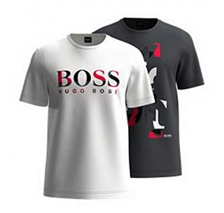 Hugo Boss Doppelpack Shirt T-Shirt 2 Pack 2 ein weißes & schwarzes Hugo Boss Doppelpack Shirt T-Shirt 2 Pack 2 ein weißes & schwarzes
